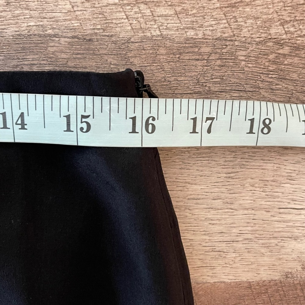 Line & Dot Black Silk Blend Midi Mini Slip Skirt Size Large - Picture 6 of 8